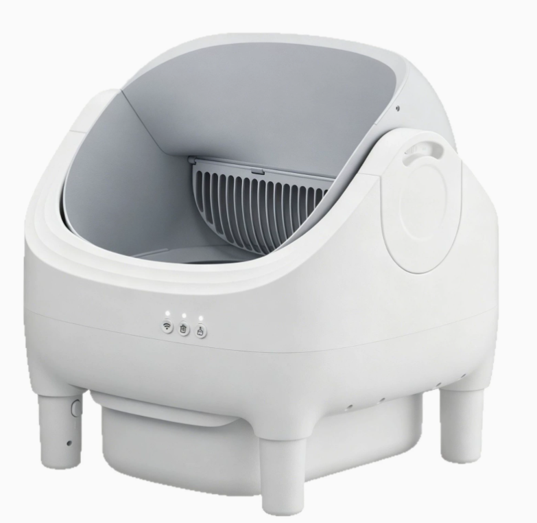 76L Open Top Automatic Cat Litter Box, Large Smart Self-Cleaning Cat Toilet, Odor Control & Splash Proof Cat Supplies with Auto Poop Scoop