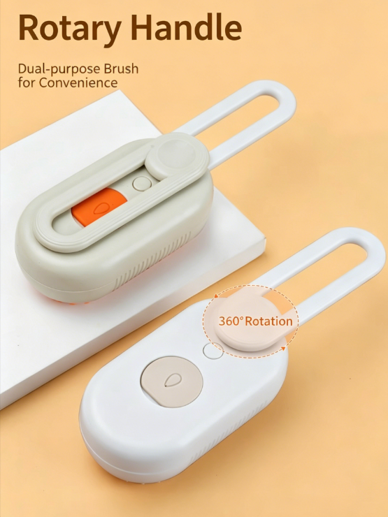 Electric Pet Sprayer Brush for Dogs & Cats, One-Click Spray Anti-Static Floating Hair Remover, Negative Ion Grooming Massage Comb, Multifunctional Pet Bath Brush for Shedding & Cleaning